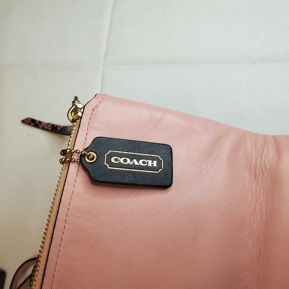 Coach Pink Snakeskin Crossbody - Picture 9 of 10